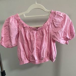 Pink crop top